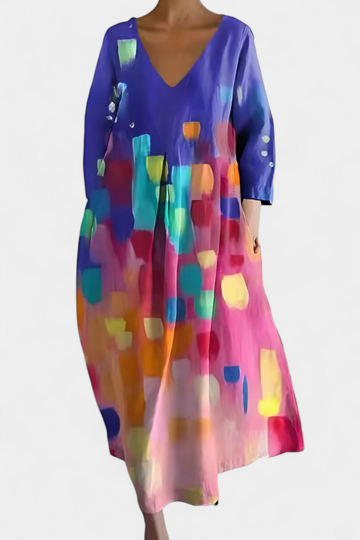 Isalinde | Robe V-cou Confortable