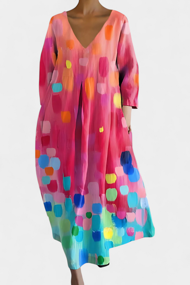 Isalinde | Robe V-cou Confortable