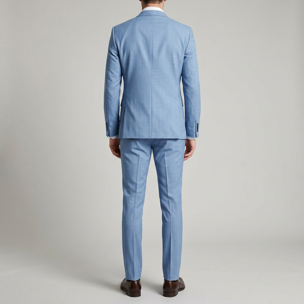 Costume homme trois pièces coupe ajustée mariage élégant