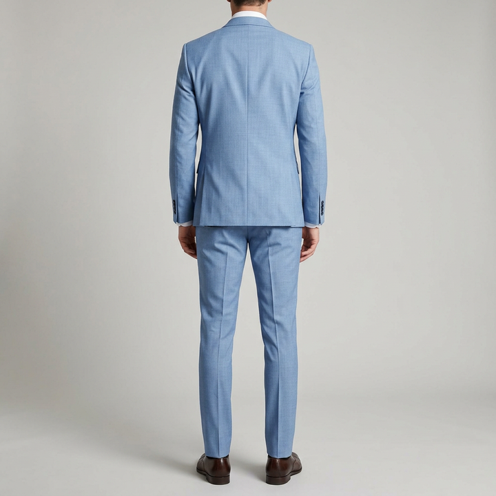 Costume homme trois pièces coupe ajustée mariage élégant