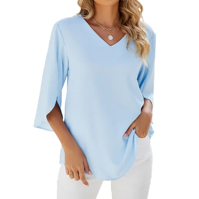 Cara™ | Blouse à col en V