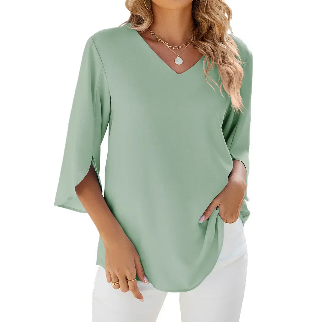 Cara™ | Blouse à col en V