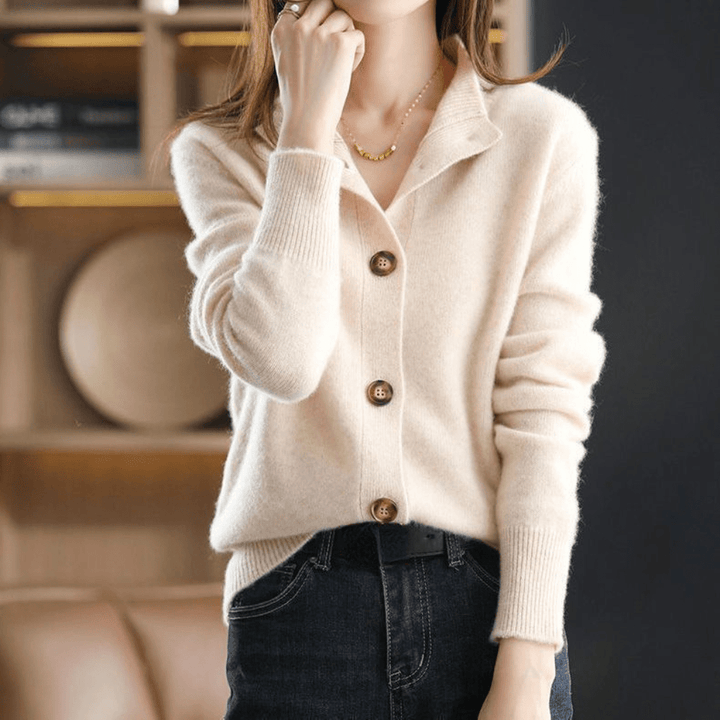 Anny - Luxurious Knitted Cashmere Cardigan