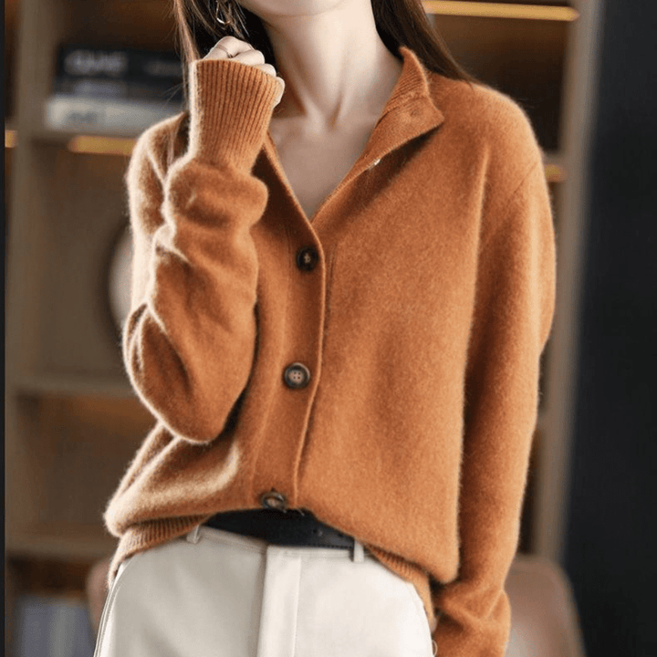 Anny - Luxurious Knitted Cashmere Cardigan