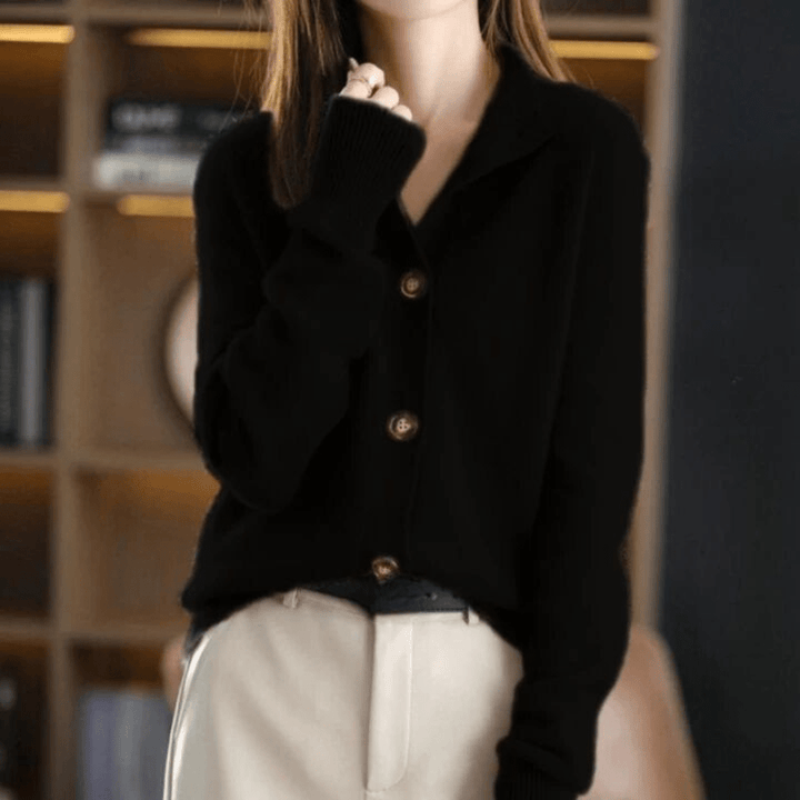 Anny - Luxurious Knitted Cashmere Cardigan