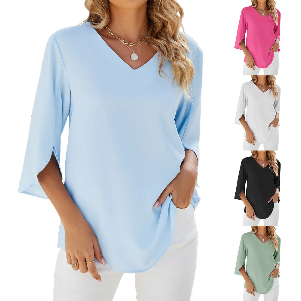 Cara™ | Blouse à col en V
