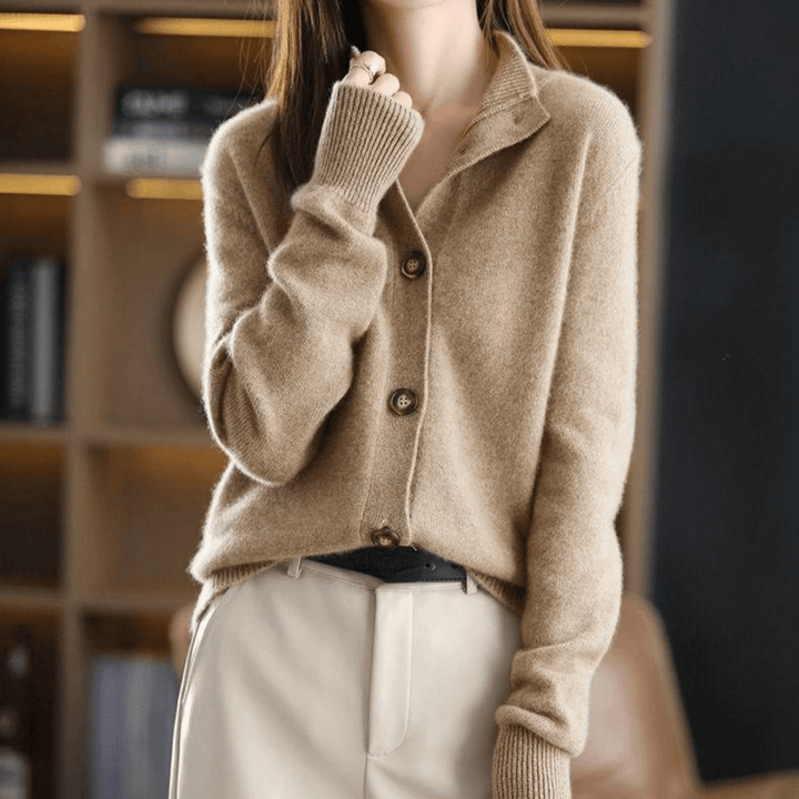 Anny - Luxurious Knitted Cashmere Cardigan