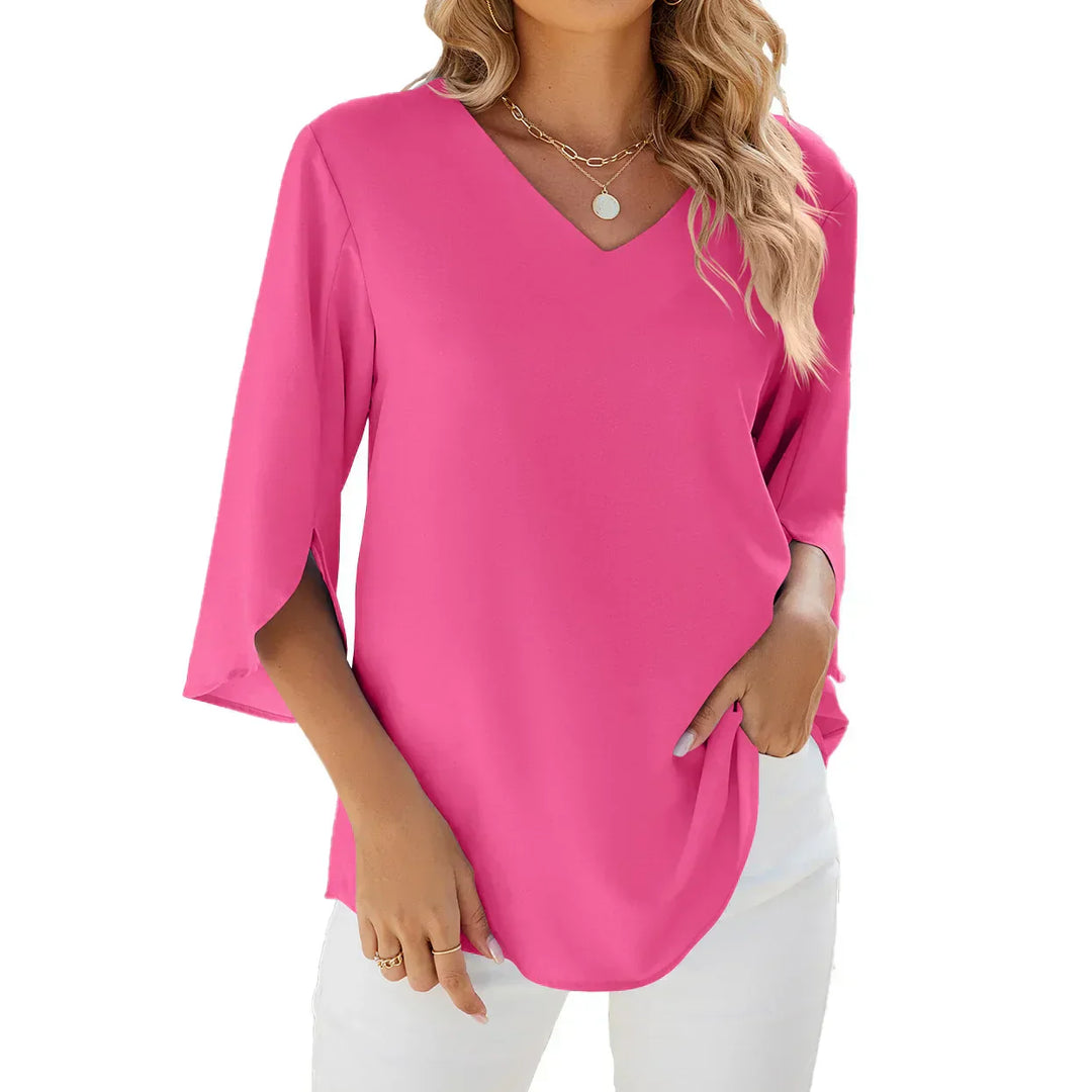 Cara™ | Blouse à col en V