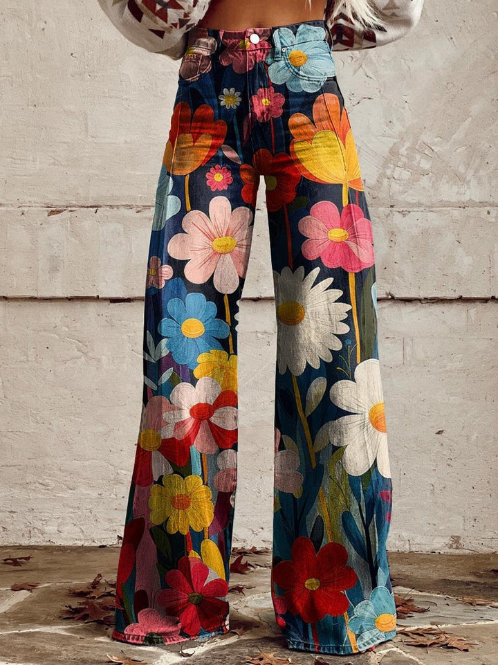 Pavot | Pantalon Évasé Rétro