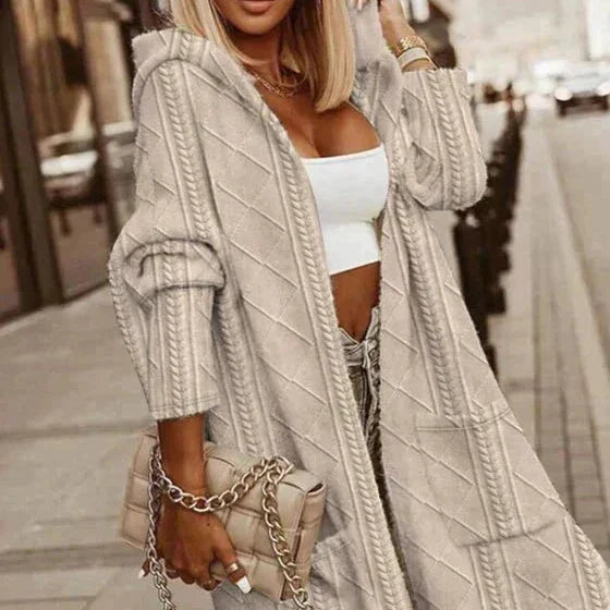 Jelone - Long Hooded Cardigan