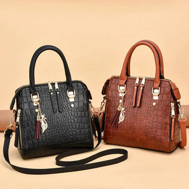 Noora™ | Sac en cuir à motif crocodile