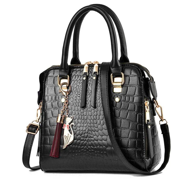 Noora™ | Sac en cuir à motif crocodile