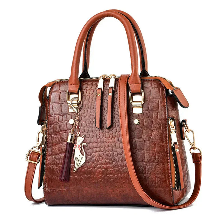 Noora™ | Sac en cuir à motif crocodile