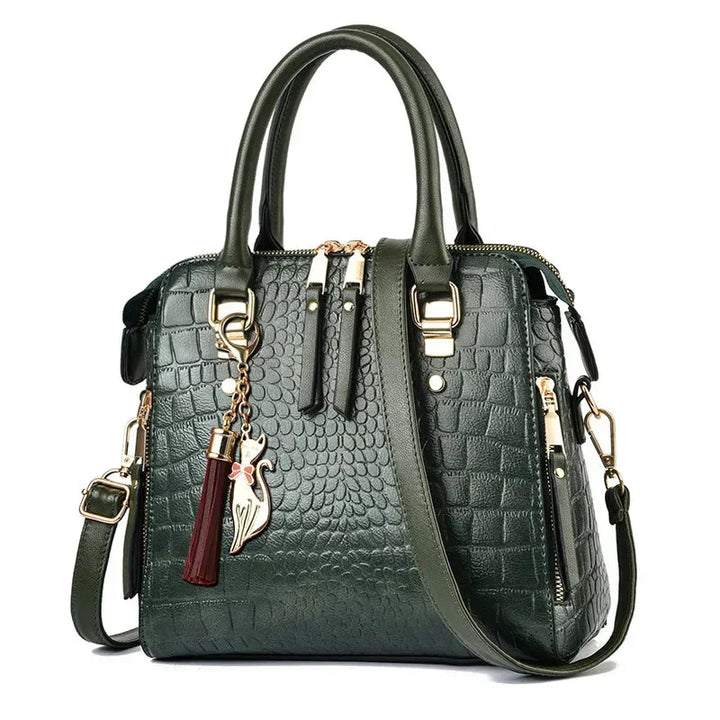 Noora™ | Sac en cuir à motif crocodile
