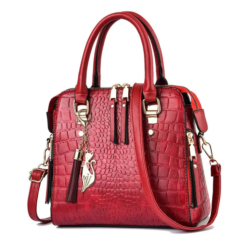 Noora™ | Sac en cuir à motif crocodile