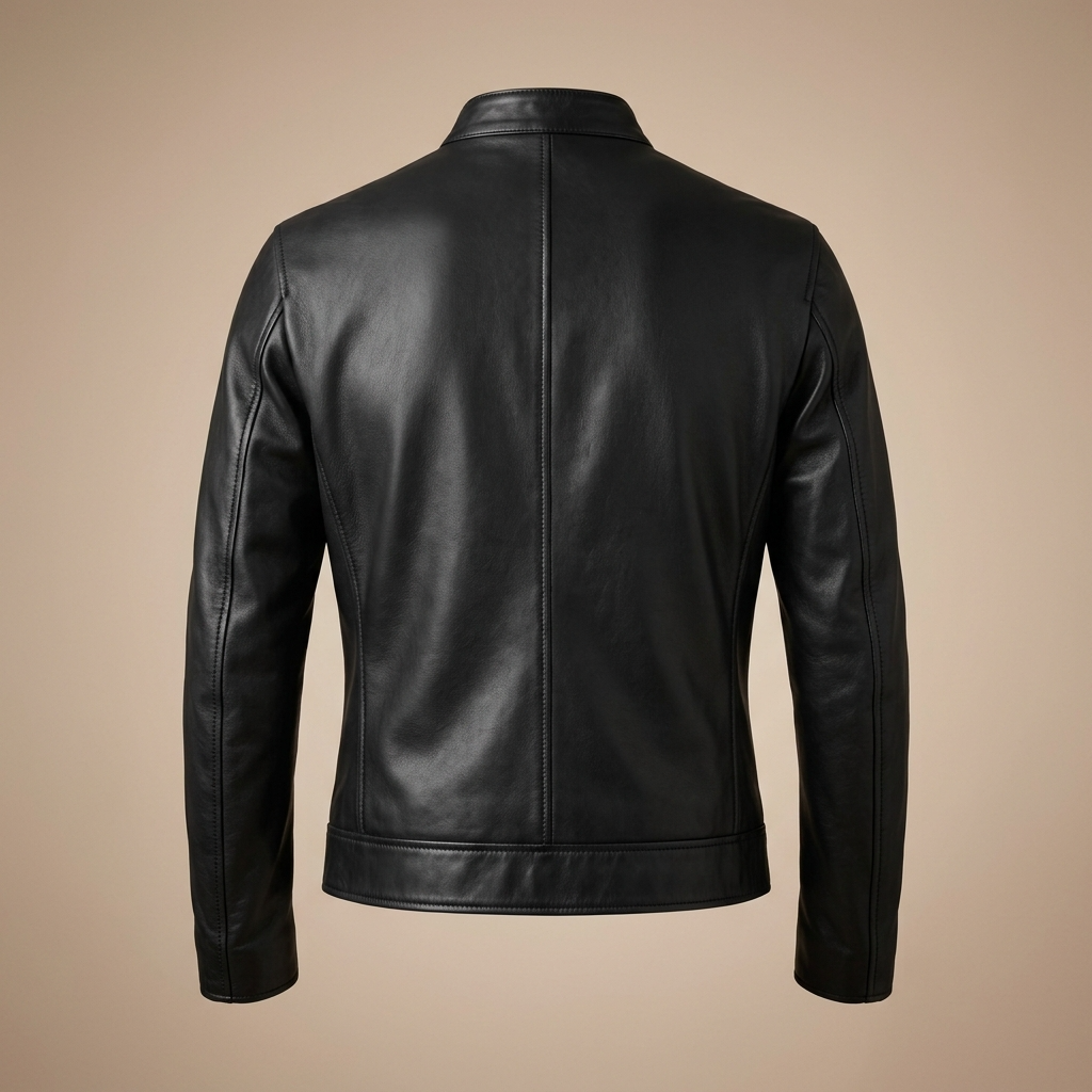 Veste pour hommes | Veste de motard avec fermeture zippée classique