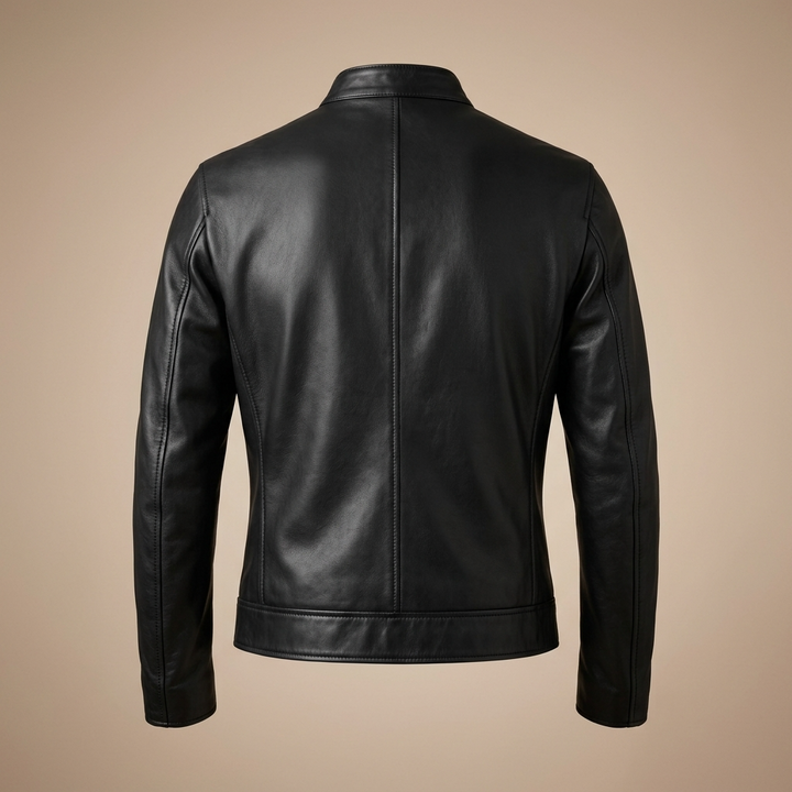 Veste pour hommes | Veste de motard avec fermeture zippée classique