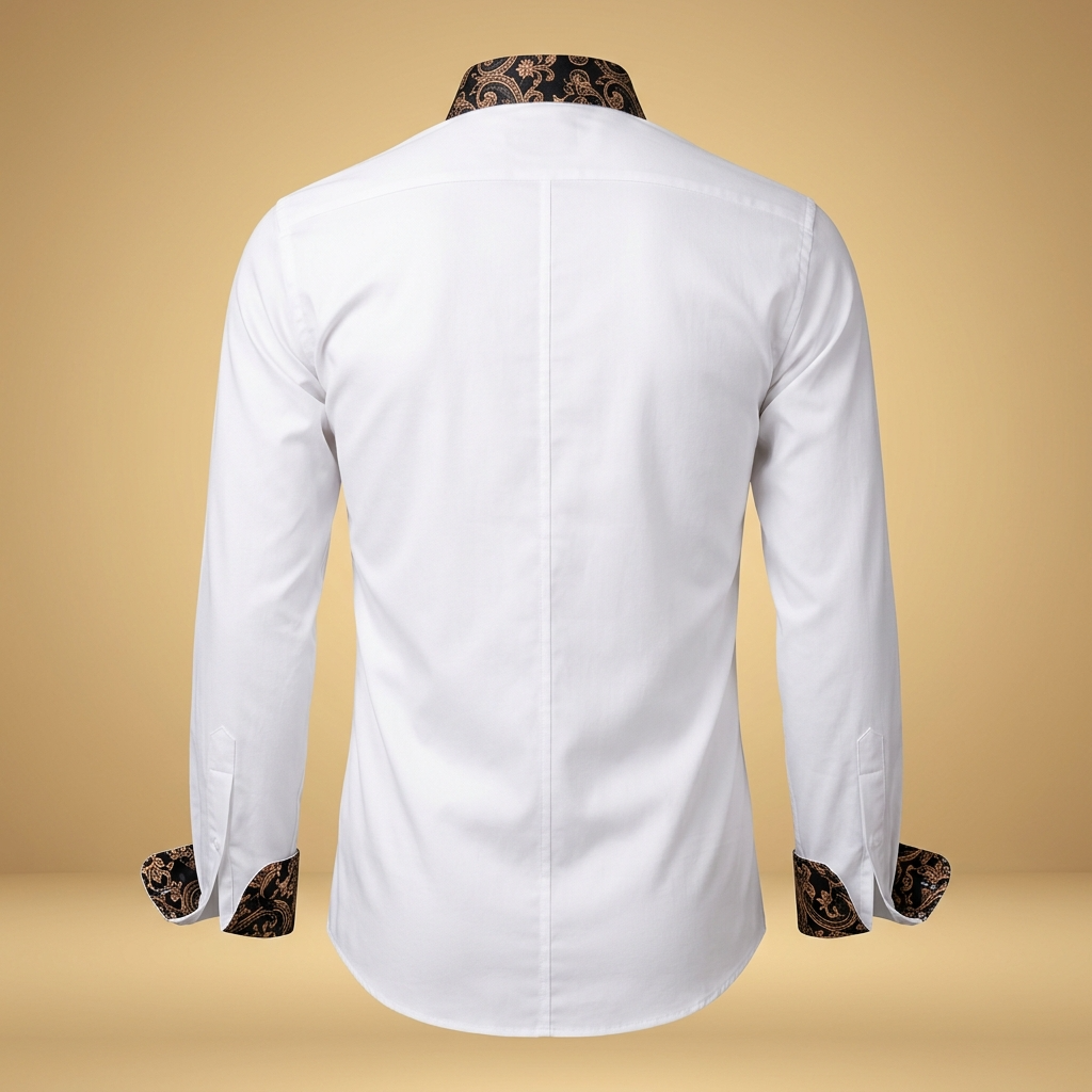 Chemise pour homme | Haut classique à manches longues ajusté
