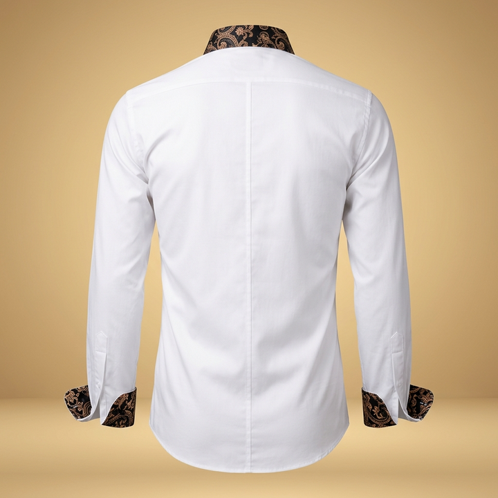 Chemise pour homme | Haut classique à manches longues ajusté