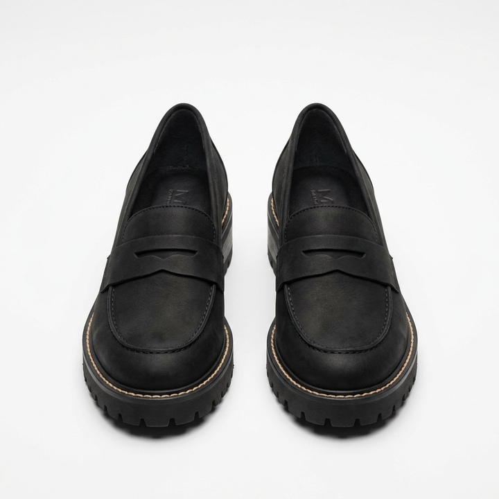 Mocassins femme orthopédiques élégants confort cuir à enfiler