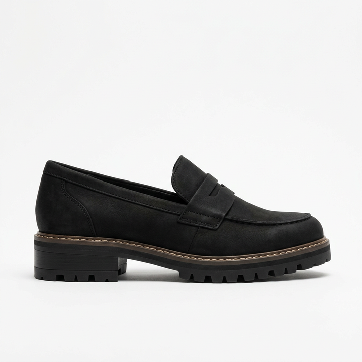 Mocassins femme orthopédiques élégants confort cuir à enfiler
