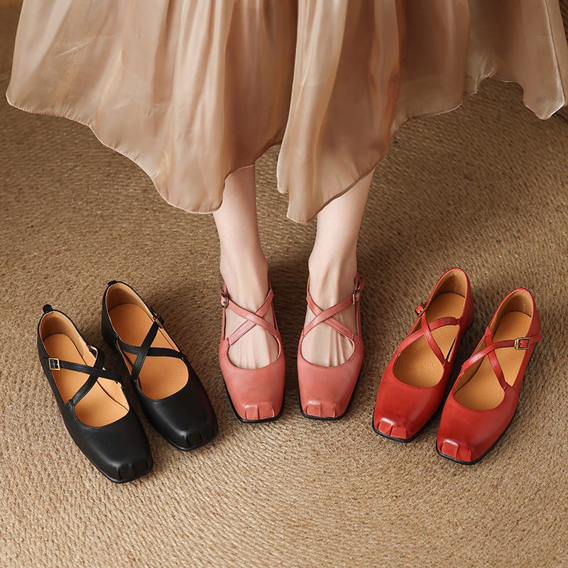Mary-Jane™| Edith Cuir Mary Janes