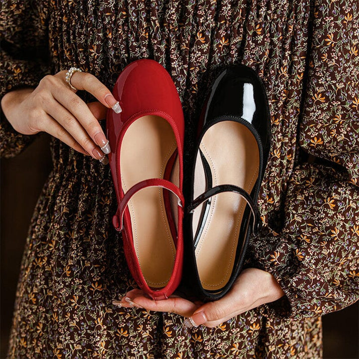 Mary-Jane™| Livy Cuir Mary Janes