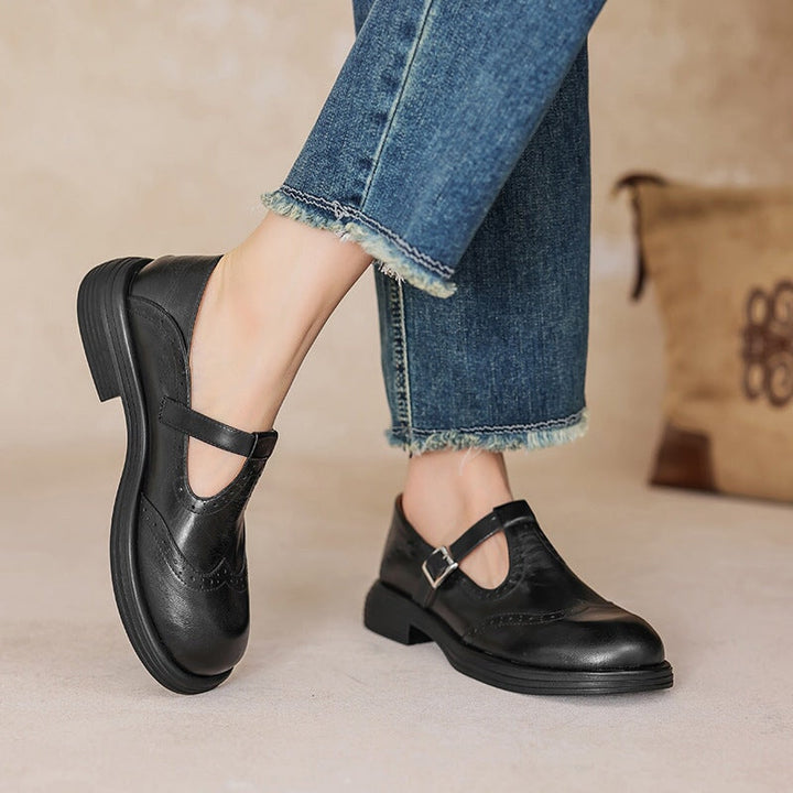 Mary-Jane™ | Risla Leren Mary Janes