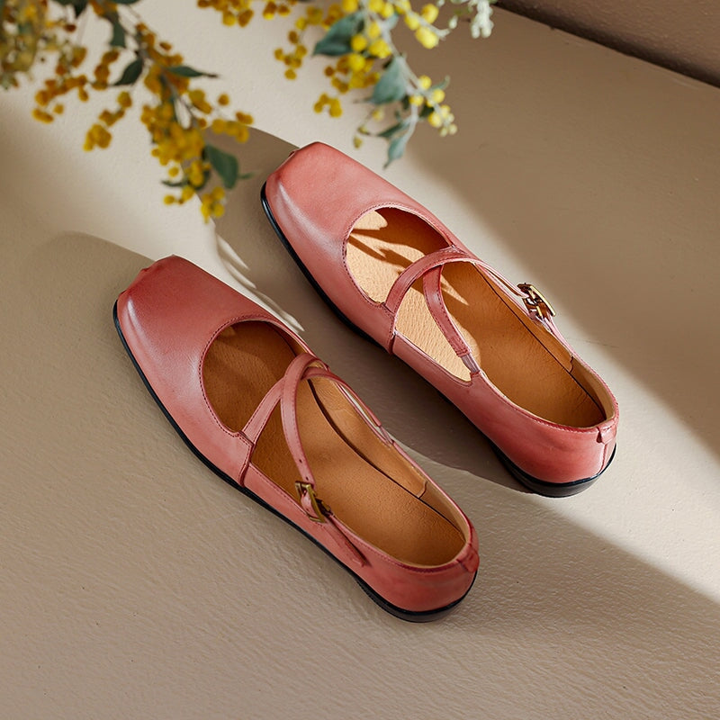 Mary-Jane™| Edith Cuir Mary Janes