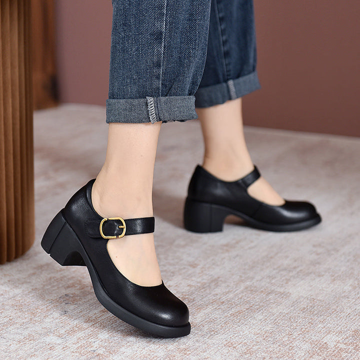 Mary-Jane™| Agnes Leren Mary Janes