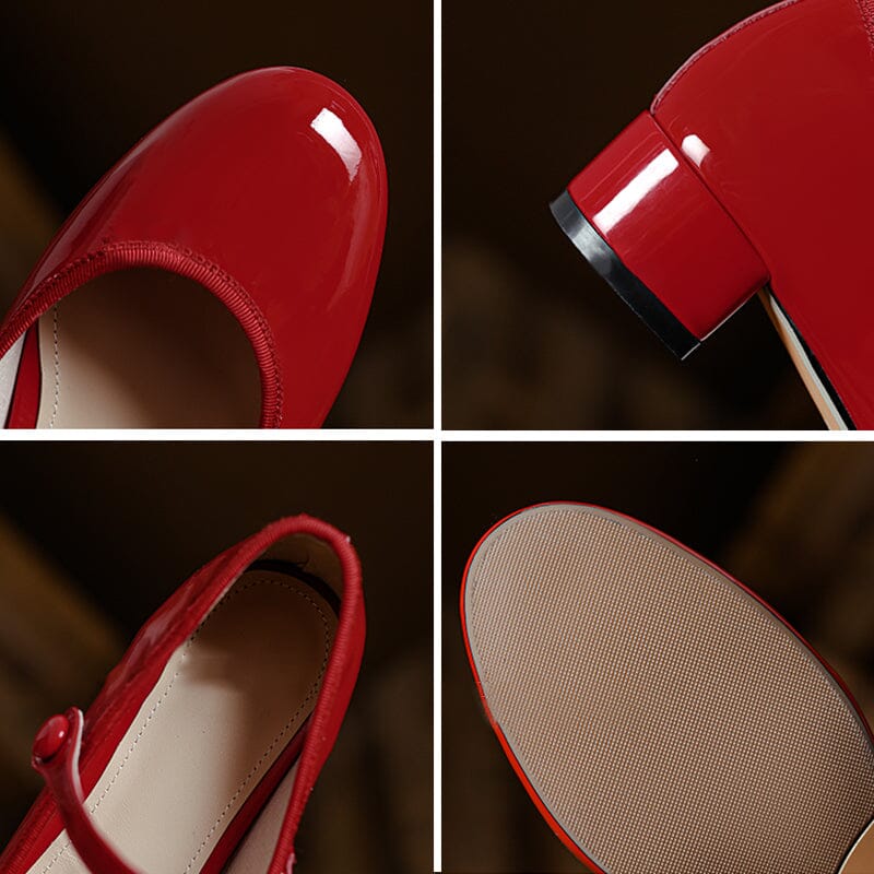 Mary-Jane™| Livy Cuir Mary Janes