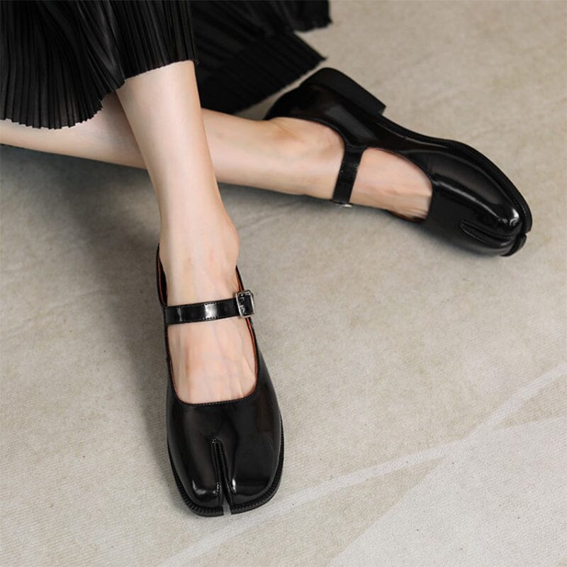 Mary-Jane™| Martha Cuir Mary Janes