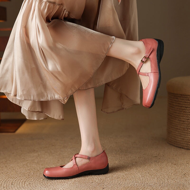 Mary-Jane™| Edith Cuir Mary Janes