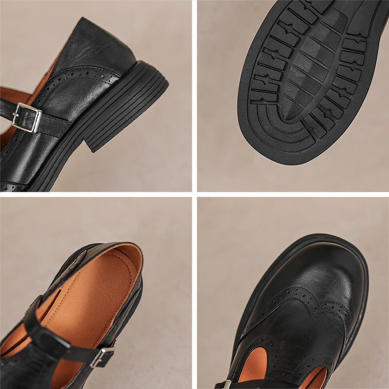 Mary-Jane™ | Risla Leren Mary Janes