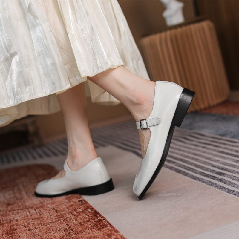 Mary-Jane™| Martha Cuir Mary Janes