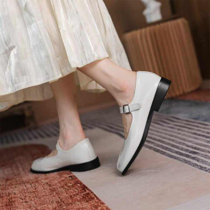 Mary-Jane™| Martha Cuir Mary Janes