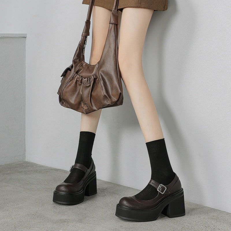 Mary-Jane™| Escarpins Pela en Cuir