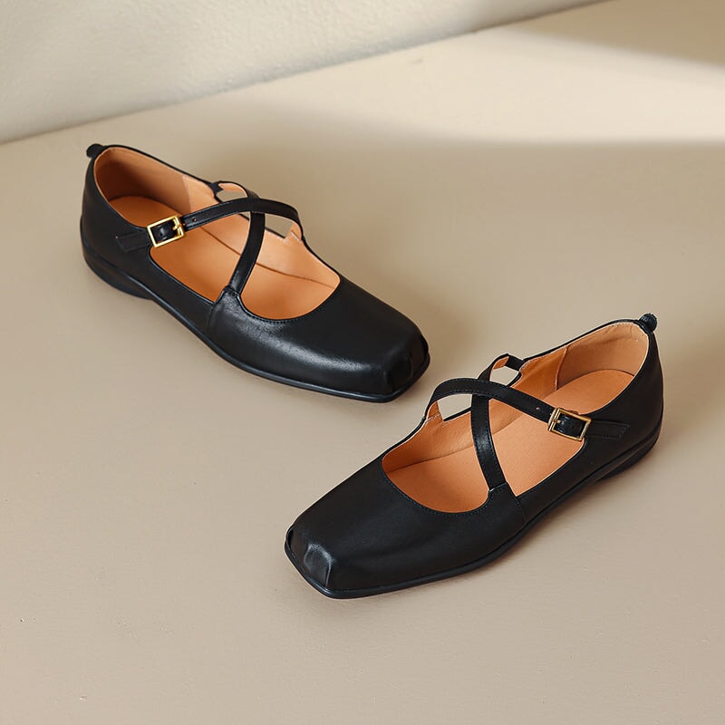 Mary-Jane™| Edith Cuir Mary Janes