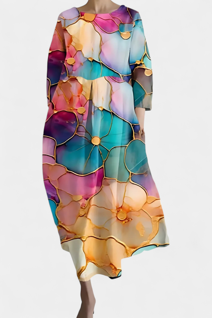 Isalinde | Robe V-cou Confortable