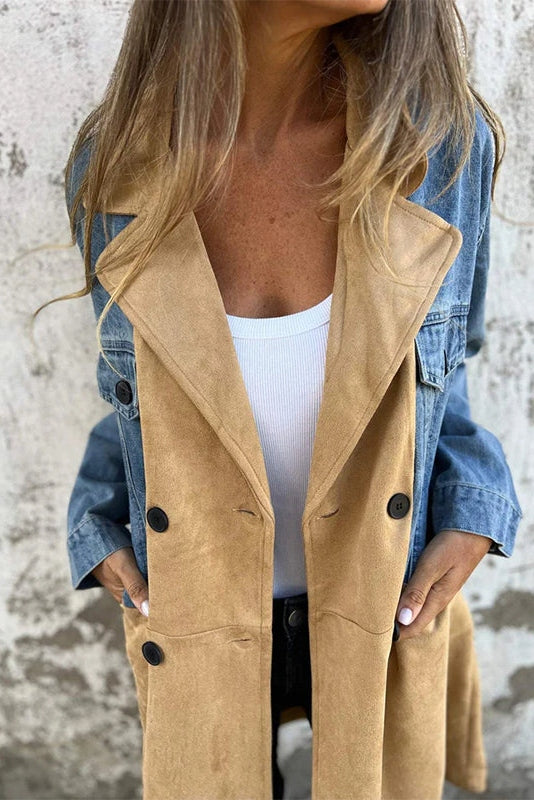 Veste en Jean Bicolore