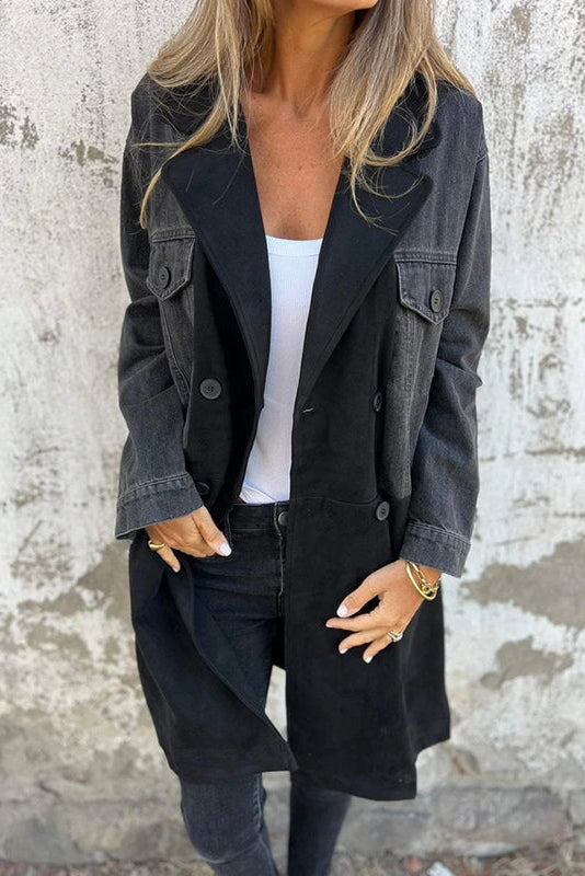 Veste en Jean Bicolore