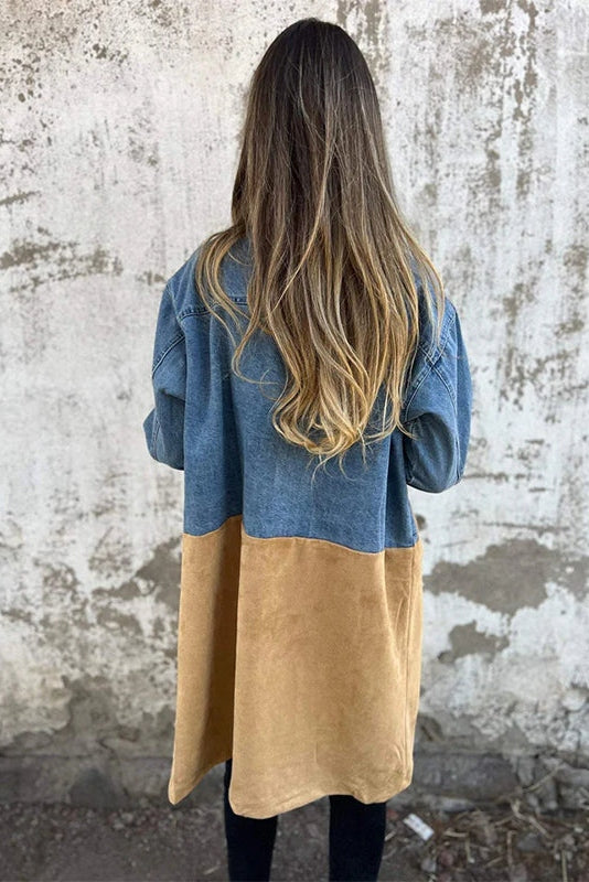 Veste en Jean Bicolore