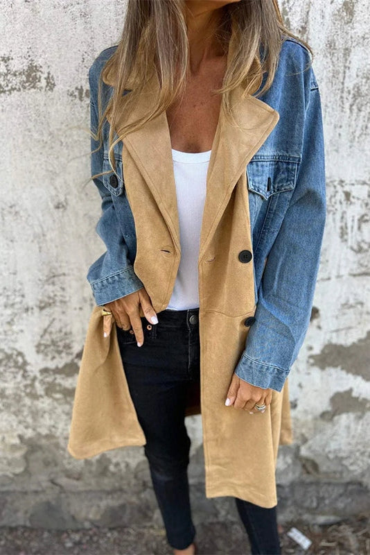 Veste en Jean Bicolore