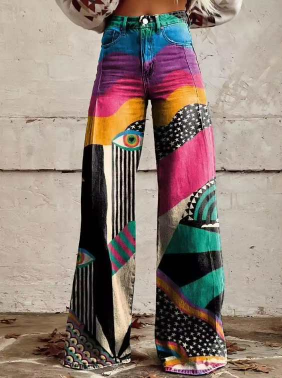 Cleo | Vision Abstraite Pantalon Large